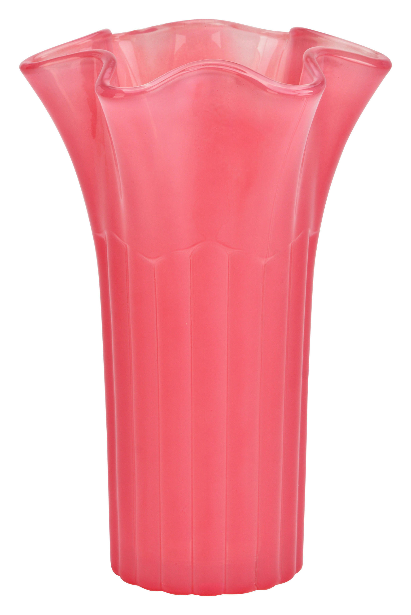 VASE  - Pink, Basics, Glas (16,0/25,0/16,0cm)