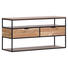LOWBOARD 120/60/40 cm - Schwarz/Naturfarben, Trend, Holz/Metall (120/60/40cm) - Carryhome LOWBOARD 120/60/40 cm - Schwarz/Naturfarben, Trend, Holz/Metall (120/60/40cm) - Carryhome