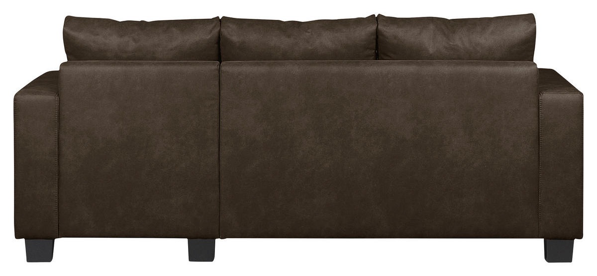 SEDEŽNA GARNITURA, mikrovlakna temno rjava  - temno rjava/rjava, Design, tekstil/les (200/144cm) - MID.YOU
