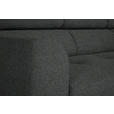 ECKSOFA in Chenille Dunkelgrau  280/205 cm  - Dunkelgrau/Schwarz, Design, Textil/Metall (280/205cm) - Xora