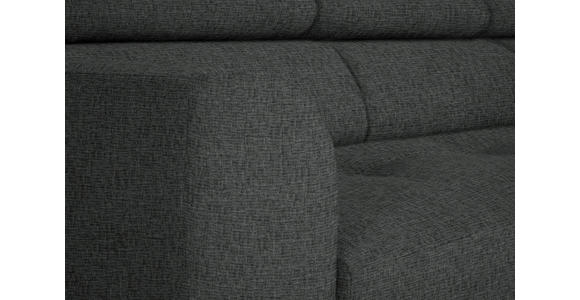 ECKSOFA in Chenille Dunkelgrau  280/205 cm  - Dunkelgrau/Schwarz, Design, Textil/Metall (280/205cm) - Xora