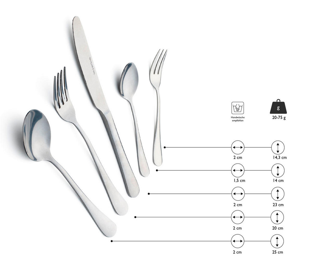 BESTICKSET  30 delar  - silver, Basics, metall - Echtwerk