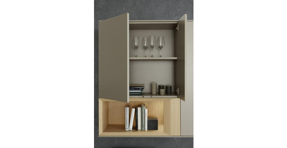 WOHNWAND 300/198/47 cm in Anthrazit, Grau, Eichefarben - Eichefarben/Anthrazit, Design, Holz/Holzwerkstoff (300/198/47cm) - Dieter Knoll