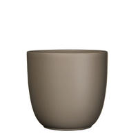 CVETLIČNI LONEC - rjavosiva, Basics, keramika (31/28.5cm)