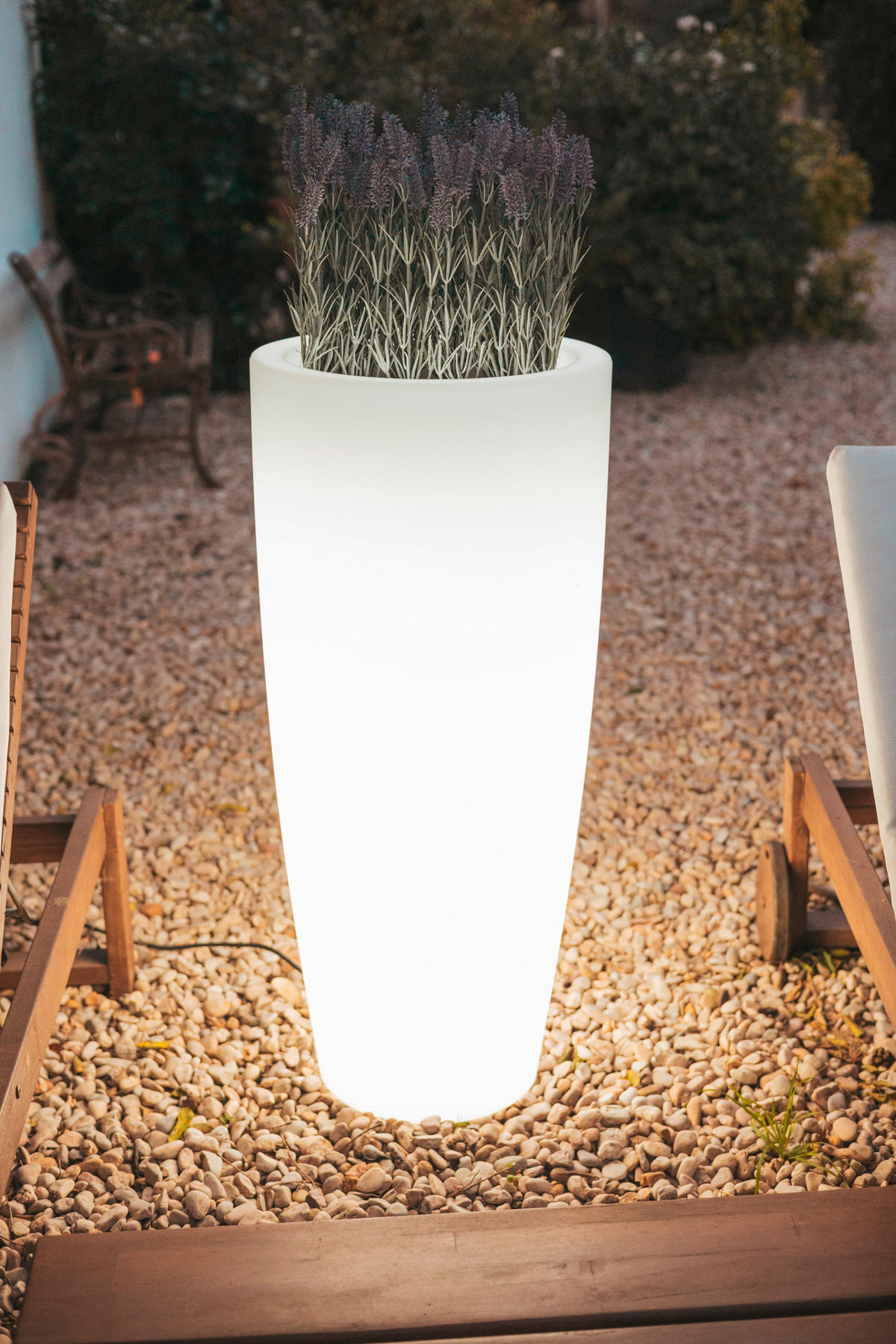 AUßENSTEHLEUCHTE - Weiß, Design, Kunststoff (40/90/40cm) - New Garden