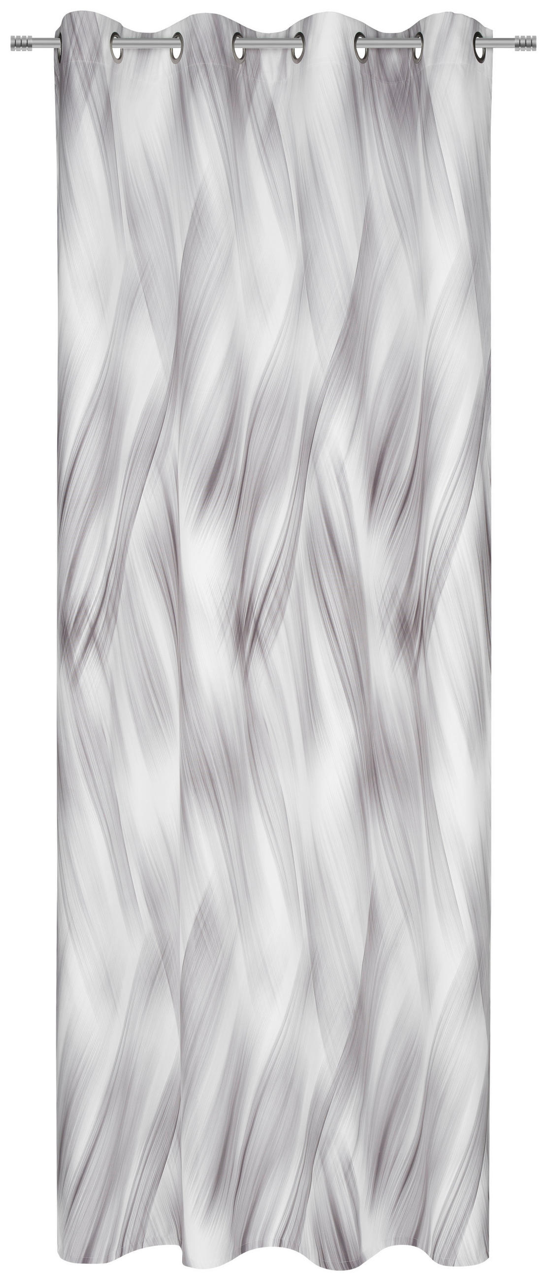 ÖSENSCHAL Gio halbtransparent 140/255 cm   - Silberfarben, Design, Textil (140/255cm) - Novel
