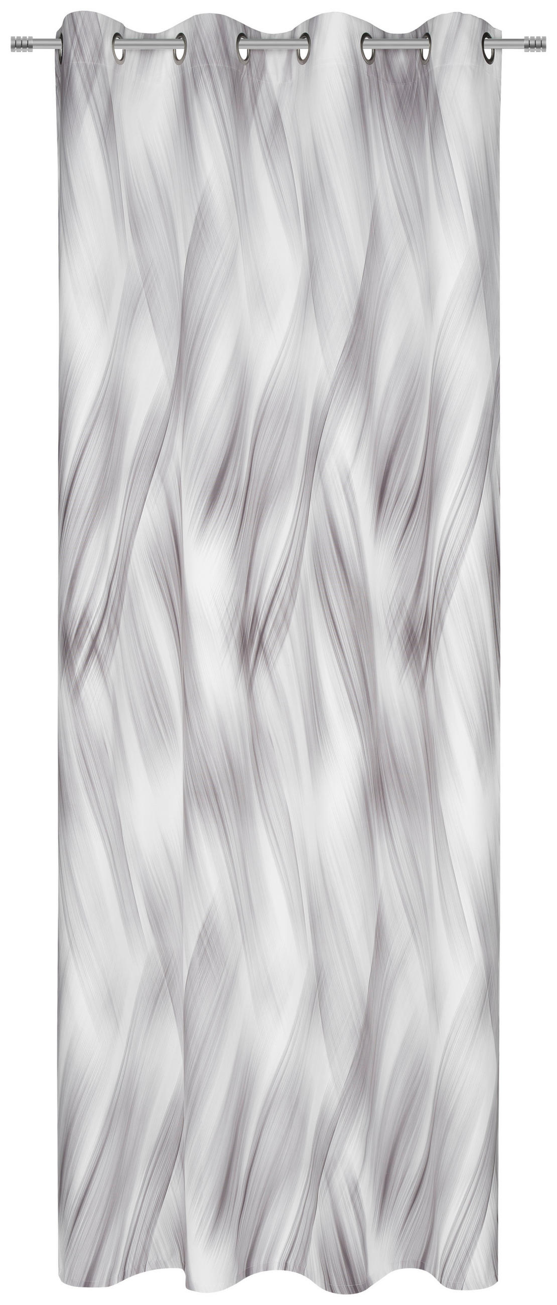 ÖSENSCHAL Gio halbtransparent 140/255 cm   - Silberfarben, Design, Textil (140/255cm) - Novel