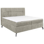 BOXSPRINGBETT 160/200 cm  in Hellgrau  - Hellgrau/Schwarz, Design, Textil/Metall (160/200cm) - Esposa