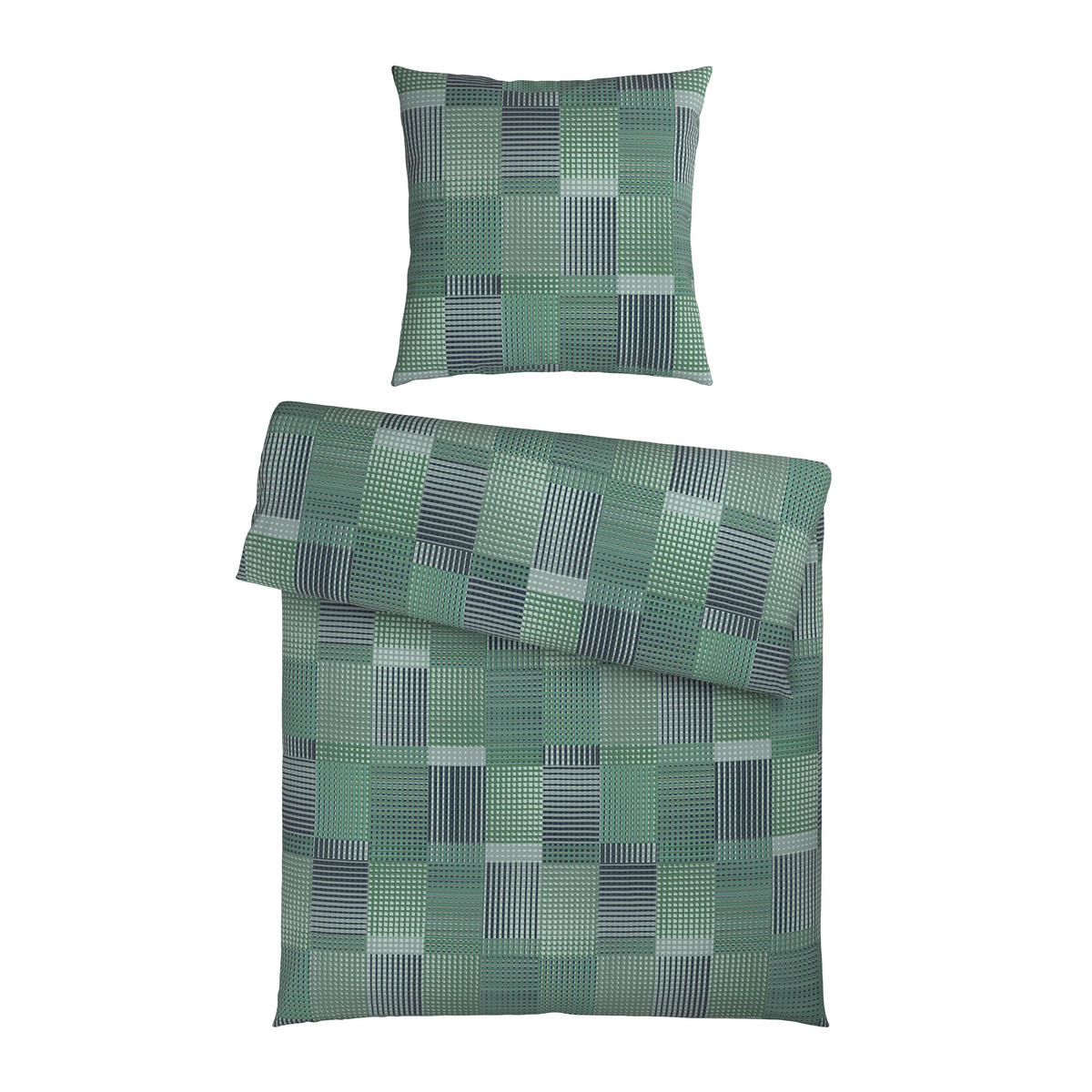 BETTWÄSCHE Flanell 135/200 cm  - Grün, Textil (135/200cm) - Novel