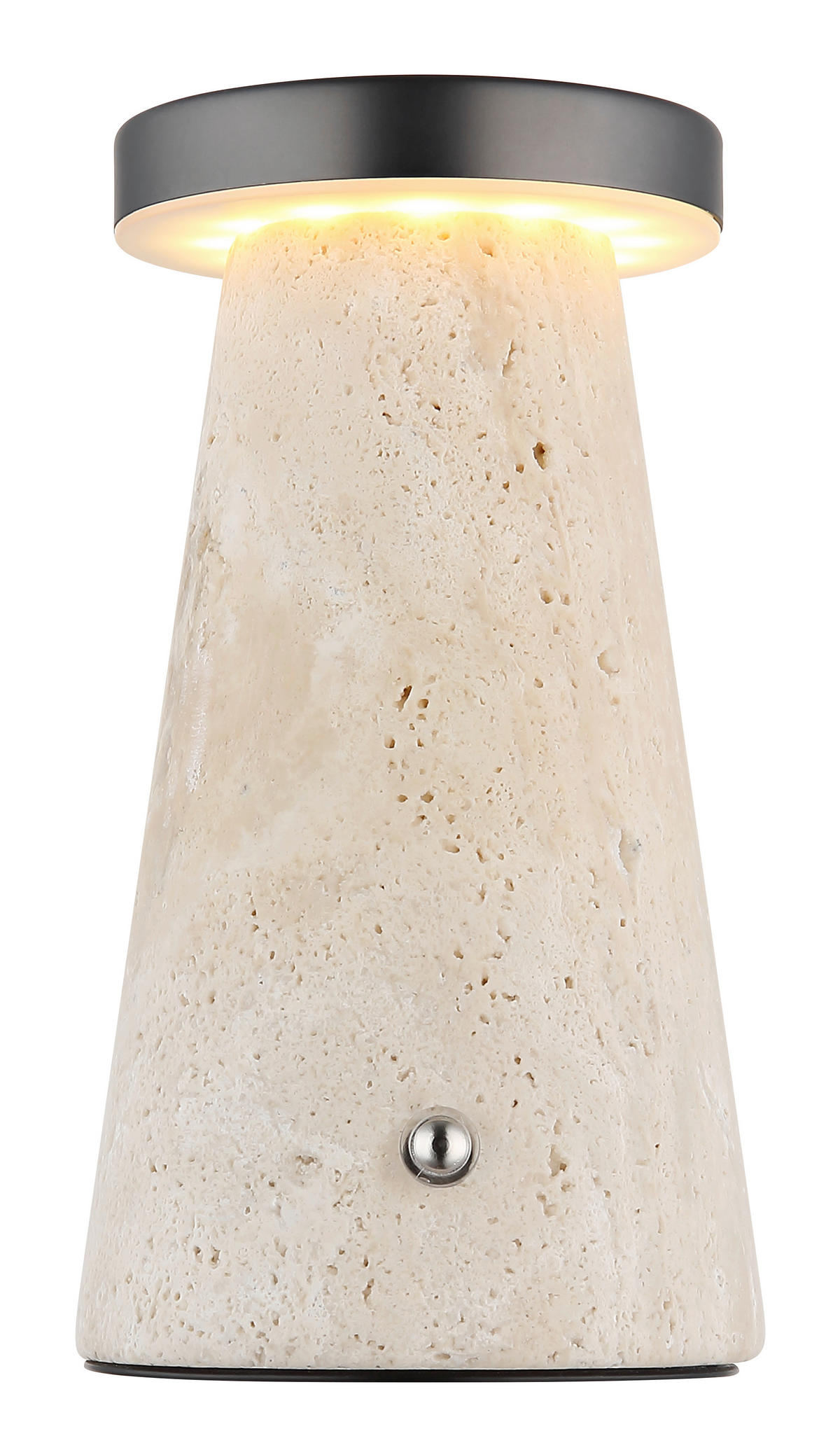 STOLNÍ LAMPA NA BATERIE, dotykový stmívač, 9/16 cm  - bílá/šedá, Design, kov/plast (9/16cm) - Globo