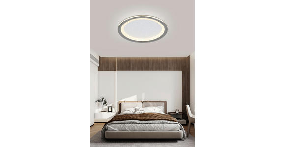 LED-DECKENLEUCHTE 40/6 cm - Chromfarben/Schwarz, Trend, Kunststoff/Metall (40/6cm) - Novel