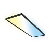 LED-PANEEL Slim 58/20/3 cm   - Schwarz, MODERN, Kunststoff (58/20/3cm)
