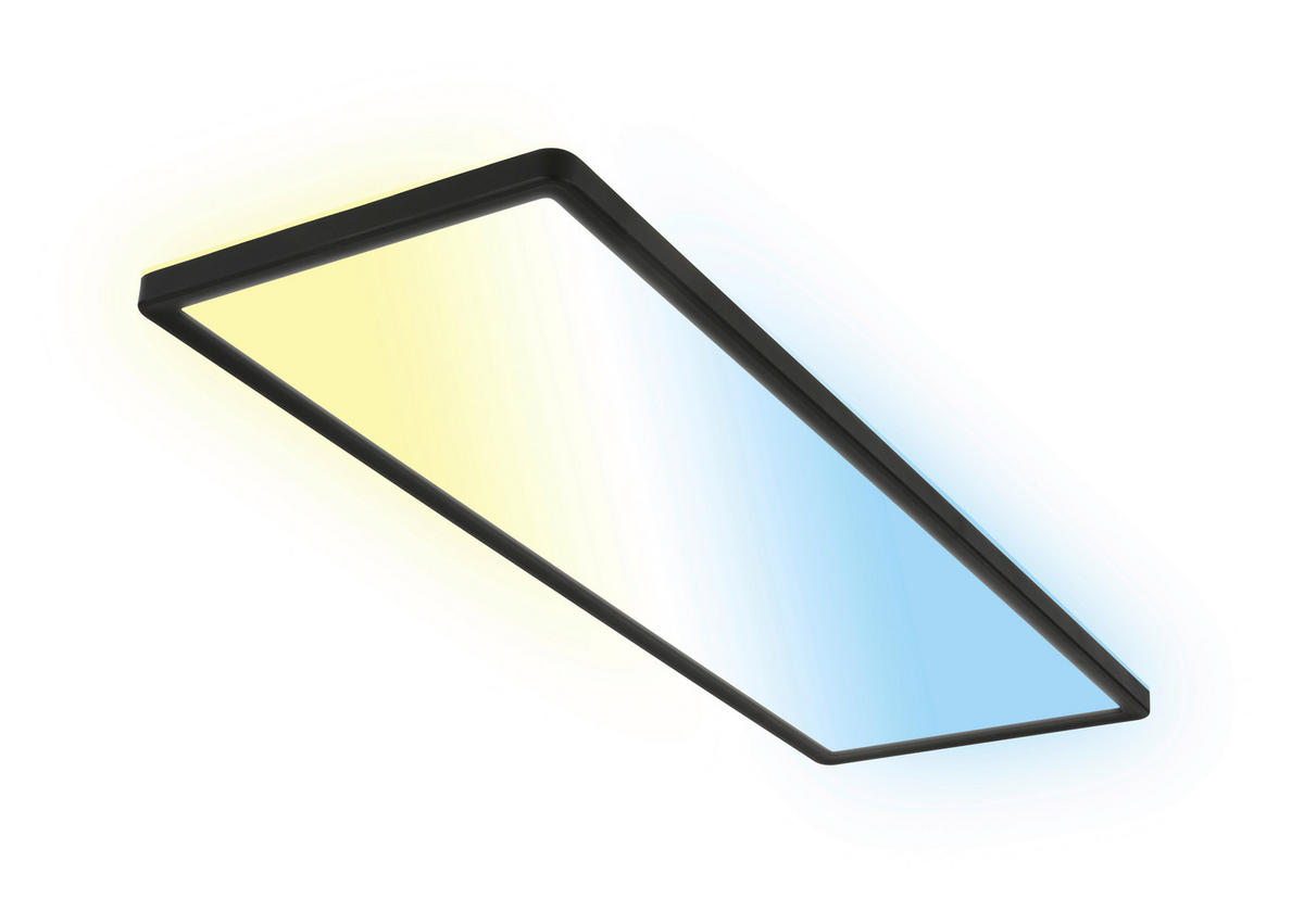 LED-PANEEL Slim 58/20/3 cm   - Schwarz, MODERN, Kunststoff (58/20/3cm)