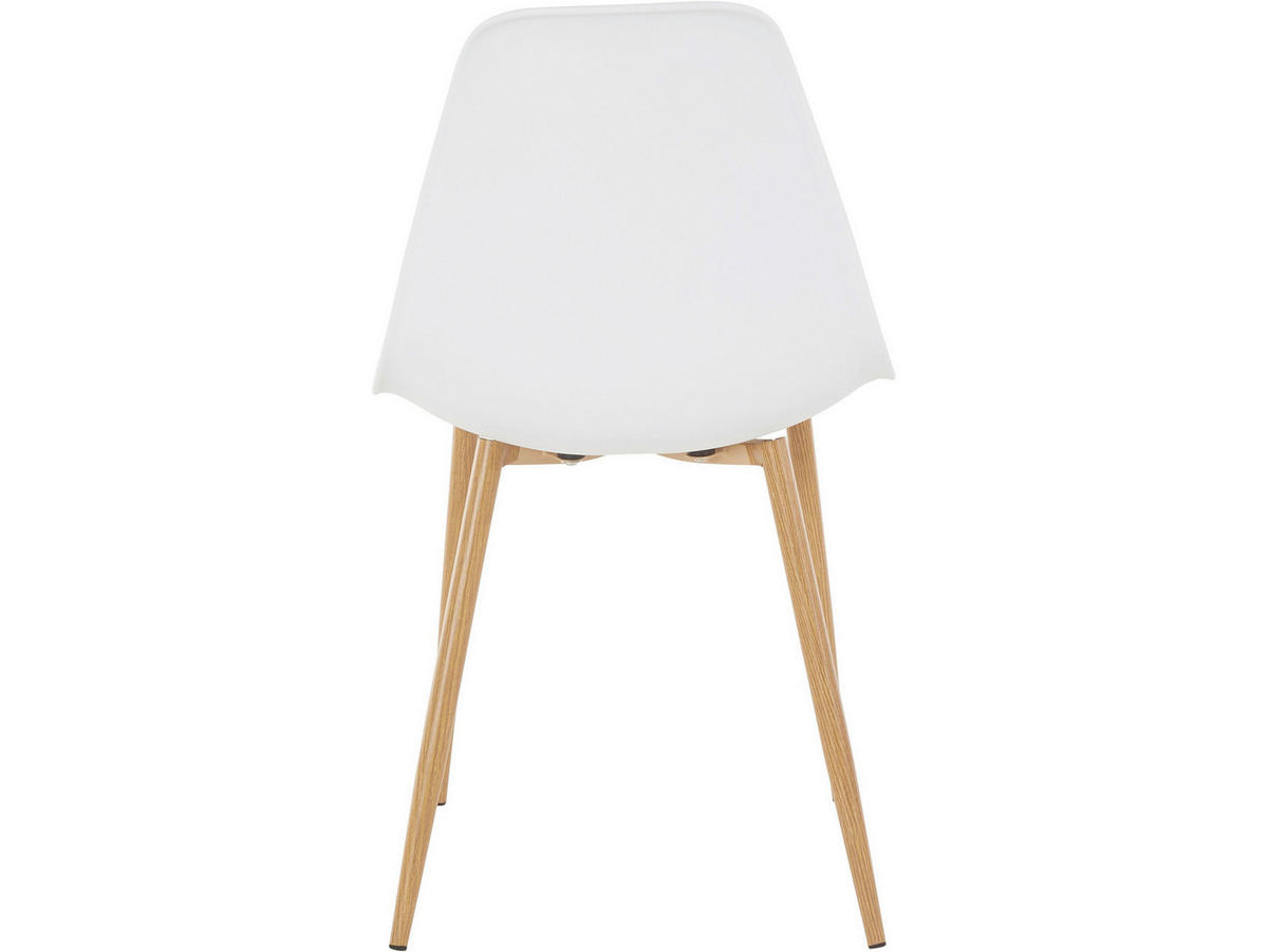 STUHL-SET Weiß  - Eichefarben/Weiß, Design, Kunststoff/Metall (44/87/52cm) - MID.YOU