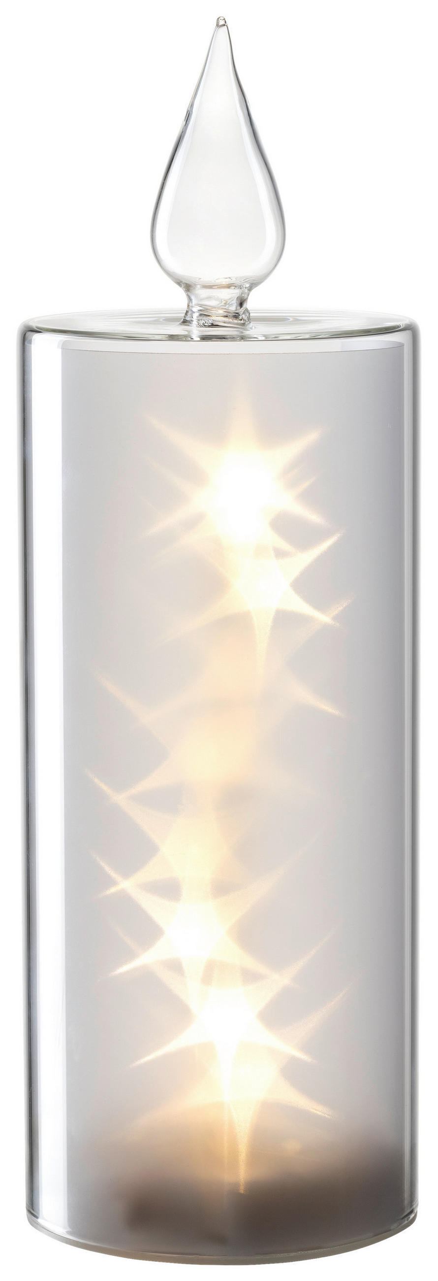 LED-KERZE - Weiß, Basics, Glas/Kunststoff (9,00/27,00/9,00cm) - Leonardo