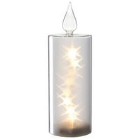 LED-KERZE - Weiß, Basics, Glas/Kunststoff (9,00/27,00/9,00cm) - Leonardo