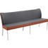 SITZBANK 200/89/65 cm in Dunkelgrau, Kupferfarben - Edelstahlfarben/Dunkelgrau, Design, Leder/Textil (200/89/65cm) - Bert Plantagie SITZBANK 200/89/65 cm in Dunkelgrau, Kupferfarben - Edelstahlfarben/Dunkelgrau, Design, Leder/Textil (200/89/65cm) - Bert Plantagie