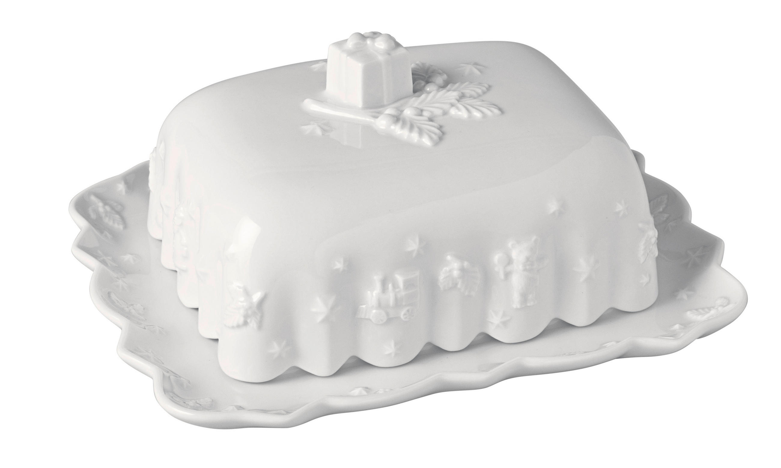 BUTTERDOSE Keramik Toy's DelRoyCl  - Weiß, KONVENTIONELL, Keramik (18,5/15,5/8cm) - Villeroy & Boch