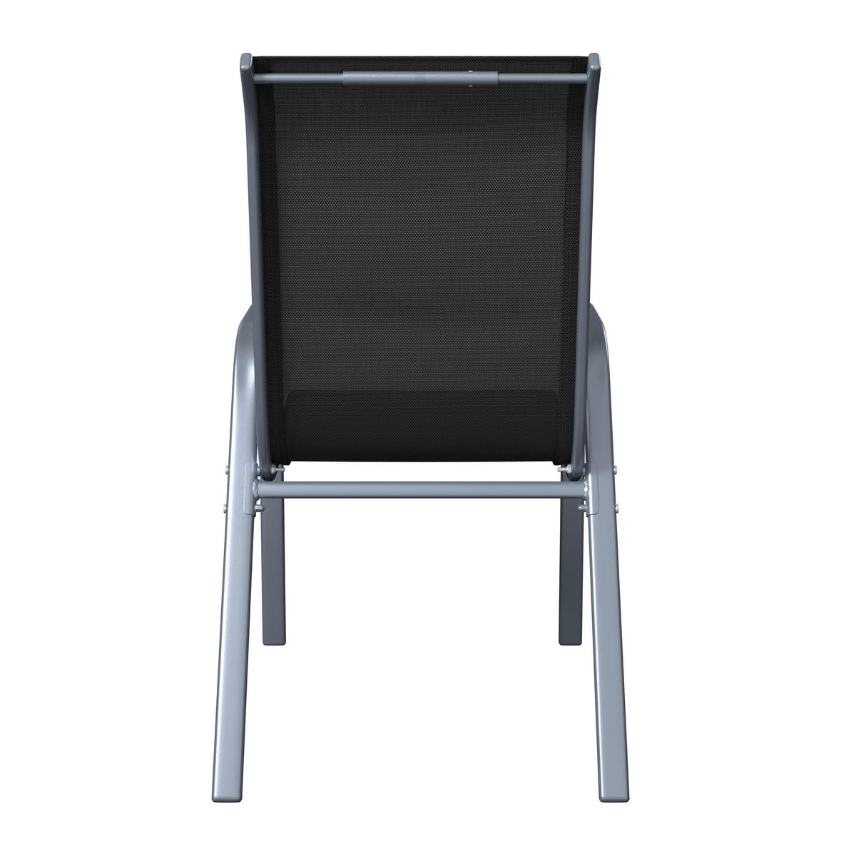 GARTENSESSEL-SET Eisen Anthrazit, Schwarz  - Anthrazit/Schwarz, MODERN, Textil/Metall (54/94/73cm) - Ambia Garden