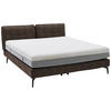 BOXSPRINGBETT 180/200 cm  in Dunkelbraun  - Dunkelbraun/Schwarz, Design, Textil/Metall (180/200cm) - Johann Jakob