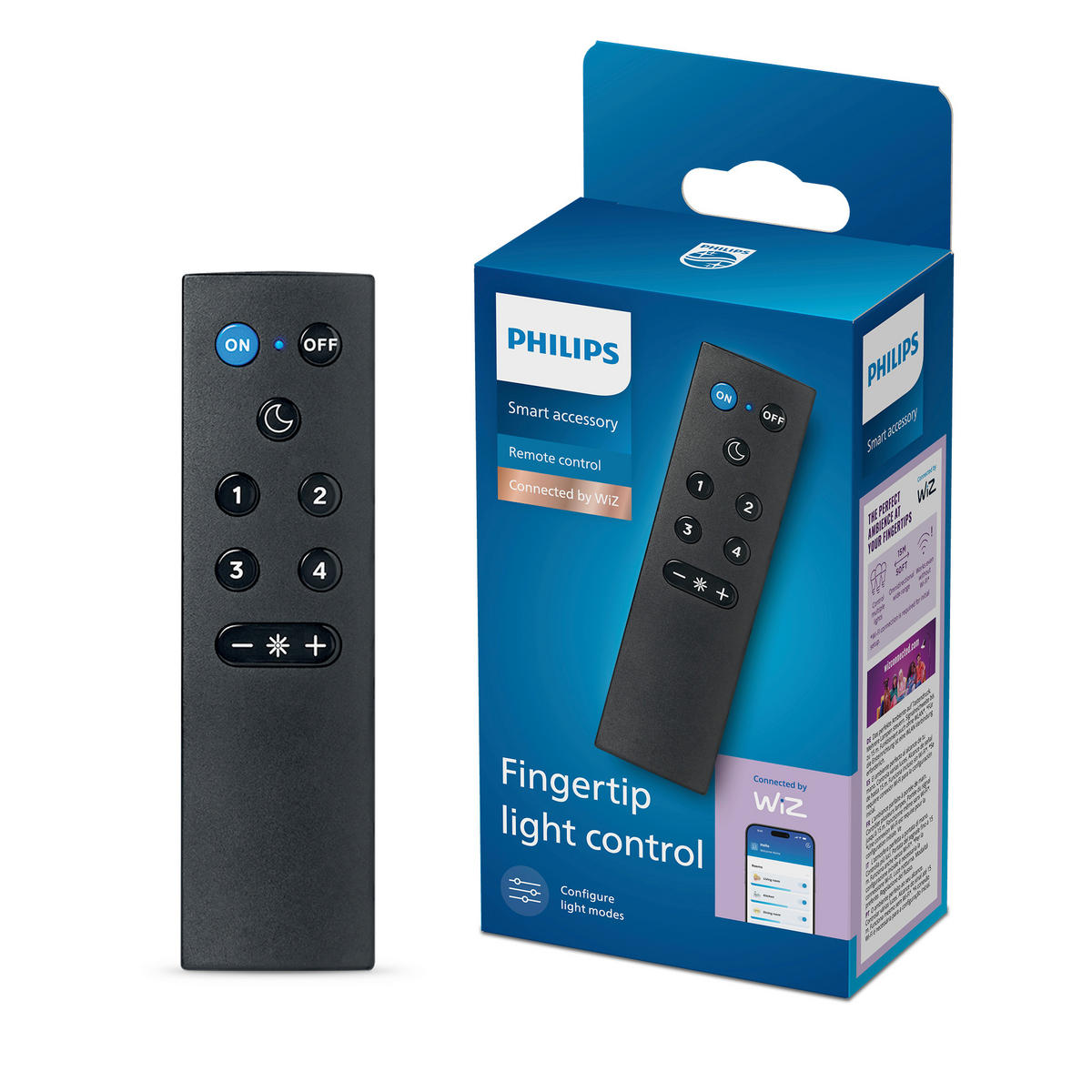 FERNBEDIENUNG - Schwarz, Basics, Kunststoff (3,8/1,5/13,5cm) - Philips
