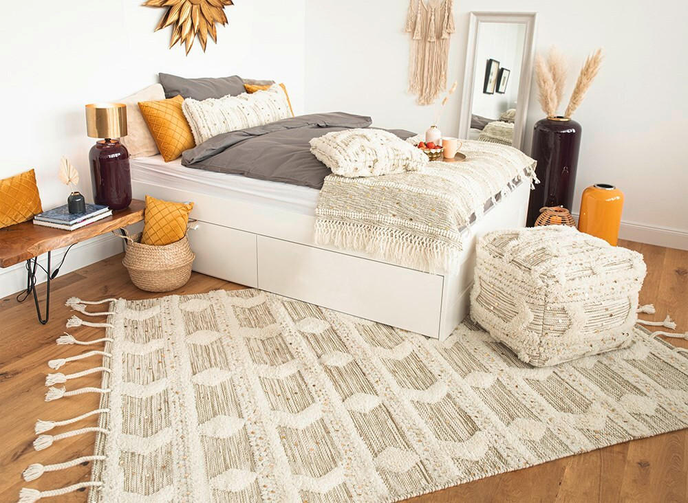 TEPPICH 160/230 cm Bohist 425 Creme / Khaki Multicolor  - Multicolor, KONVENTIONELL, Textil (160/230cm)