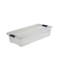 KUTIJA S POKLOPCEM  79,5/39,5/17 cm       - prozirno, Basics, plastika (79,5/39,5/17cm)