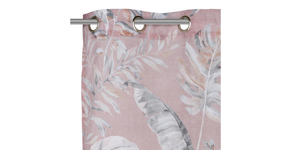 ÖSENVORHANG halbtransparent  - Rosa, Design, Textil (140/245cm) - Esposa