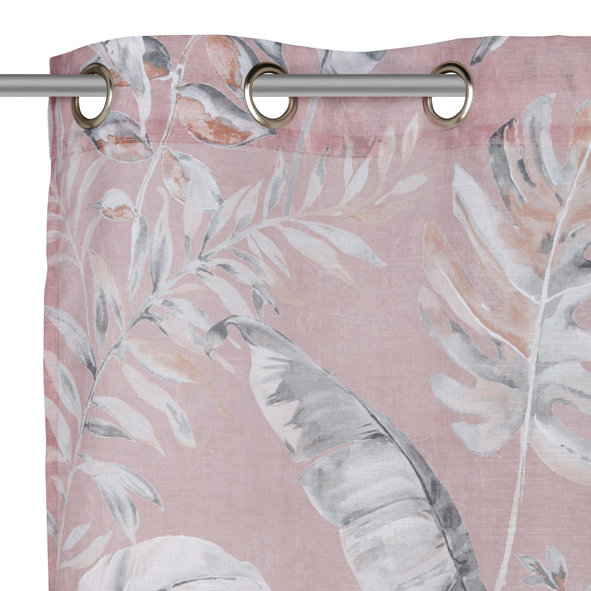 ÖSENVORHANG halbtransparent  - Rosa, Design, Textil (140/245cm) - Esposa