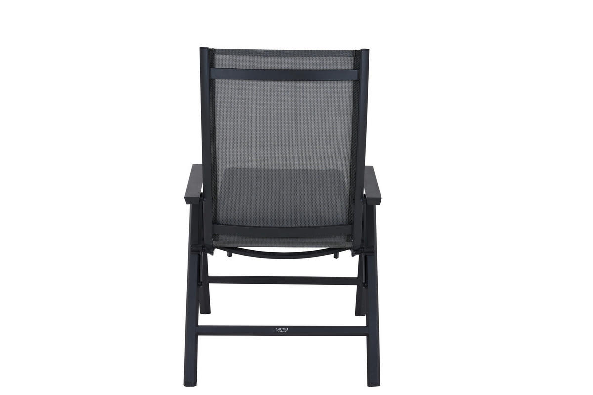 GARTENLIEGE 63/99,5/182,5 cm  - Anthrazit, Basics, Kunststoff/Metall (63/99,5/182,5cm) - Siena Garden