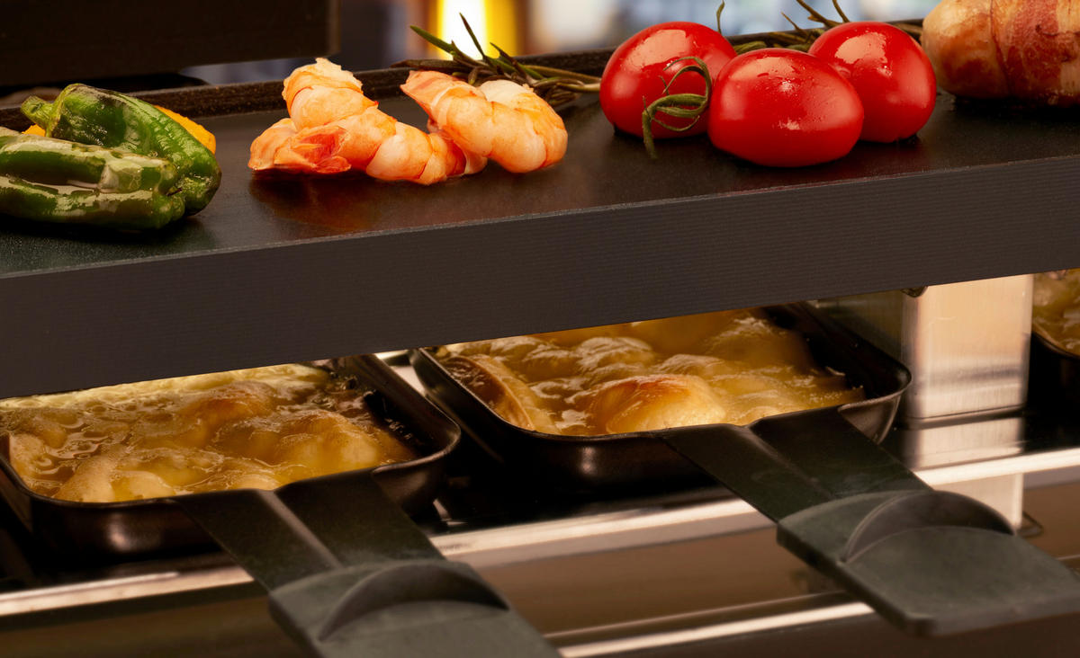 RACLETTE-GRILL  - Anthrazit, Design, Kunststoff (45,5/11/13,9cm) - Trisa Electronics