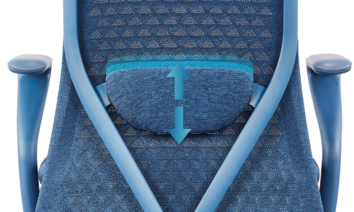 DREHSTUHL Flachgewebe Blau  - Blau, MODERN, Kunststoff/Textil (63/111/67cm) - MID.YOU