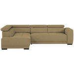 ECKSOFA Olivgrün Struktur  - Schwarz/Olivgrün, Design, Kunststoff/Textil (205/284cm) - Xora