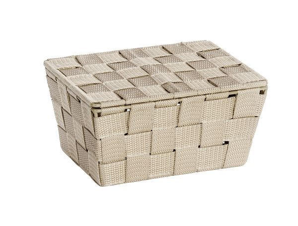 KOŠÍK béžová - béžová, Basics, plast (19/10/14cm)