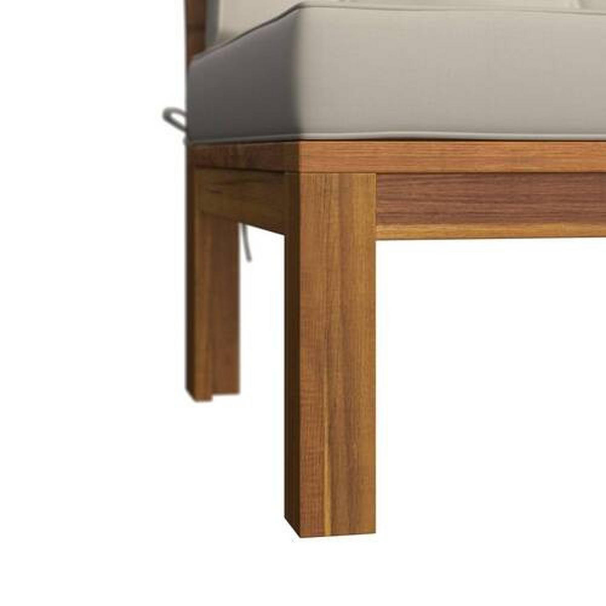 LOUNGEGARNITUR Akazie vollmassiv  - Beige/Akaziefarben, MODERN, Holz/Textil - Ambia Garden