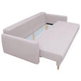 SCHLAFSOFA Webstoff Rosa  - Buchefarben/Rosa, KONVENTIONELL, Holz/Textil (220/90/95cm) - Carryhome