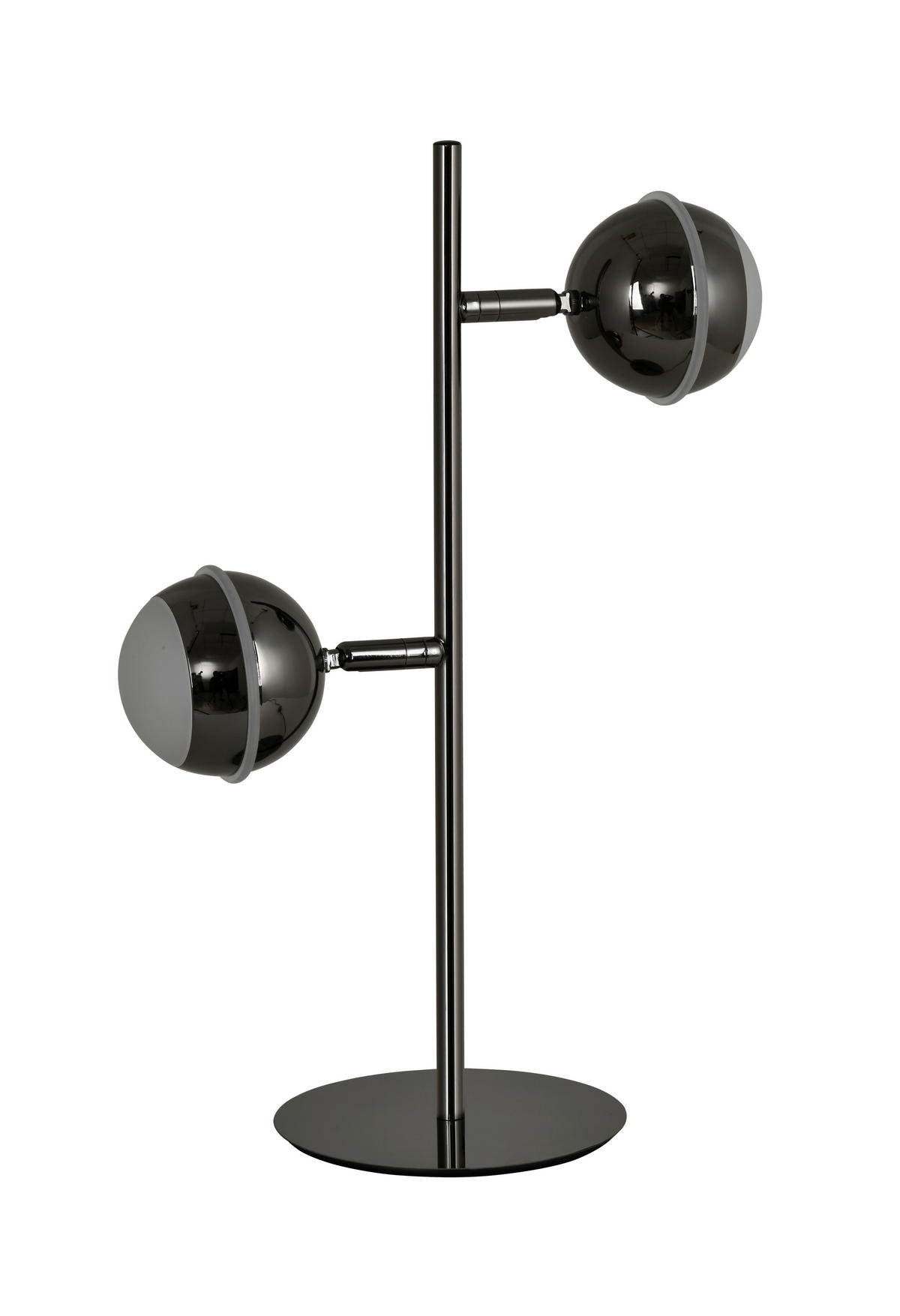 LED-TISCHLEUCHTE Biarritz 24/42/15 cm  - Schwarzchrom, Design, Kunststoff/Metall (24/42/15cm)