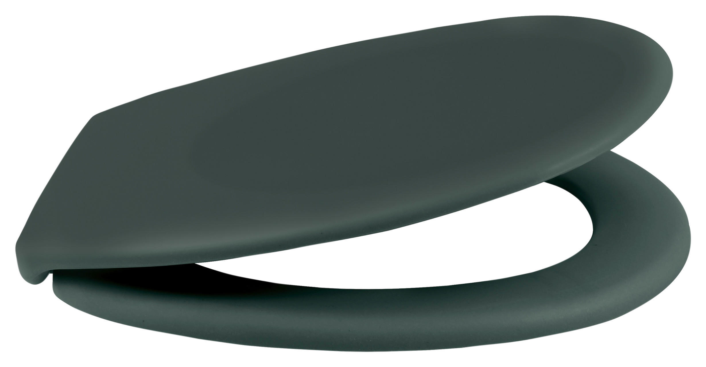 WC-SITZ Dunkelgrün  - Dunkelgrün, KONVENTIONELL, Kunststoff (37,3/5cm) - Spirella