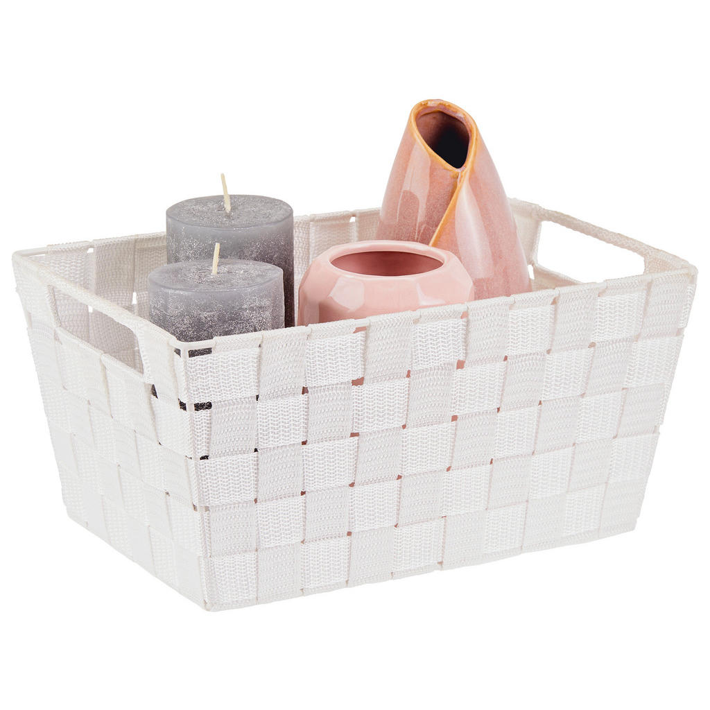 Aufbewahrungskorb Carolyn 32x20 Cm Kunststoff Weiß
