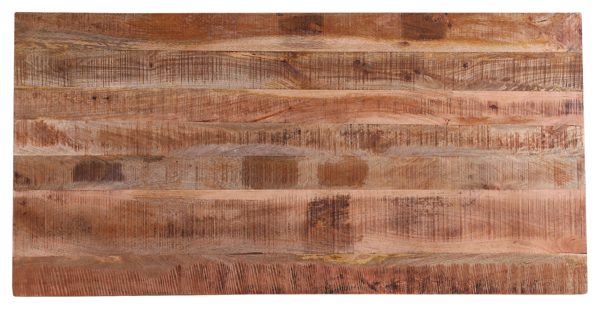 ESSTISCH 180/90/76 cm Mangoholz massiv Holz, Metall Naturfarben rechteckig  - Schwarz/Naturfarben, ROMANTIK / LANDHAUS, Holz/Metall (180/90/76cm) - Landscape
