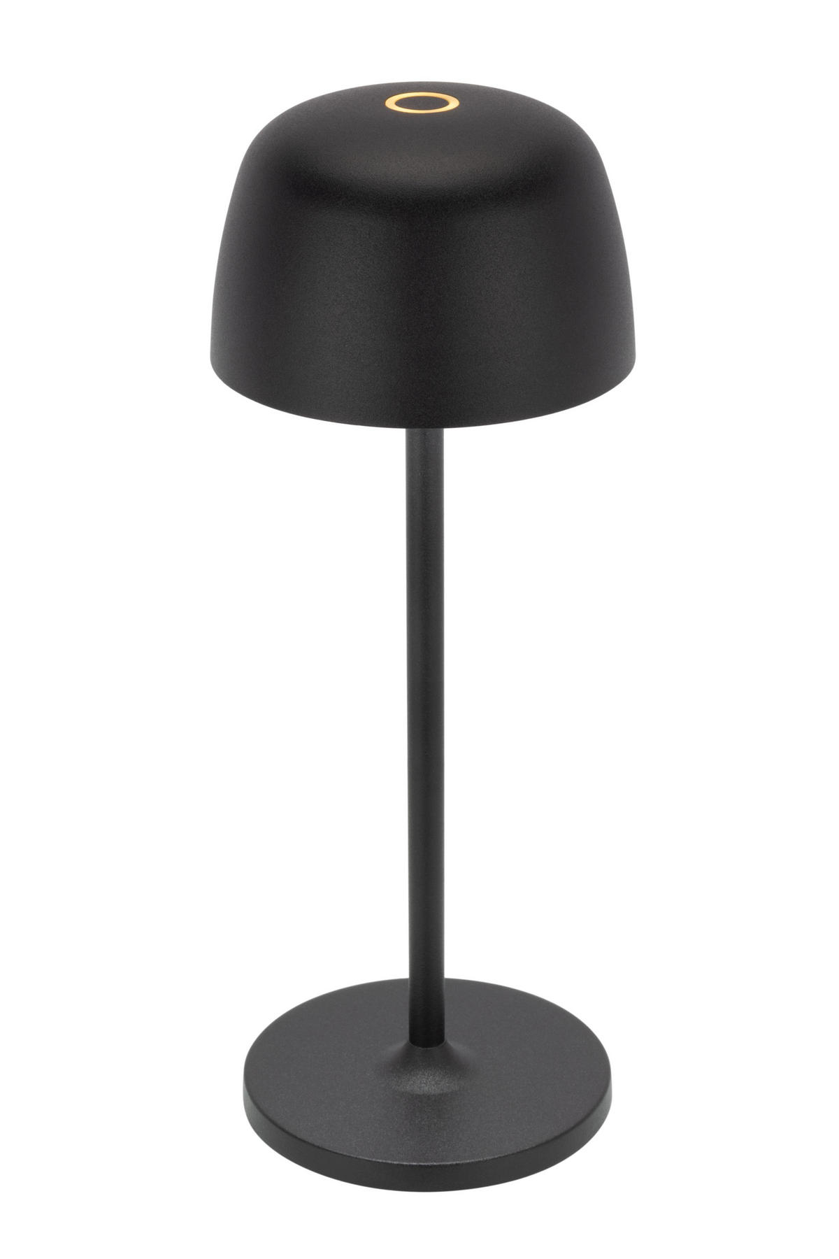 STOLNÍ LAMPA NA BATERIE 10,5/27 cm - černá/průhledné, Design, kov/plast (10,5/27cm) - Novel