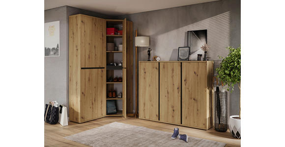 ECKSCHRANK 60/210/60 cm  - Eiche Artisan, KONVENTIONELL, Holzwerkstoff (60/210/60cm) - Xora