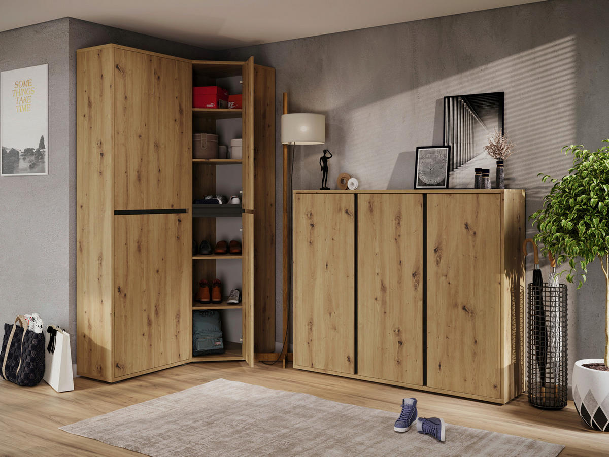 HÖRNSKÅP 60/210/60 cm  - ek Artisan, Klassisk, trämaterial (60/210/60cm) - Xora