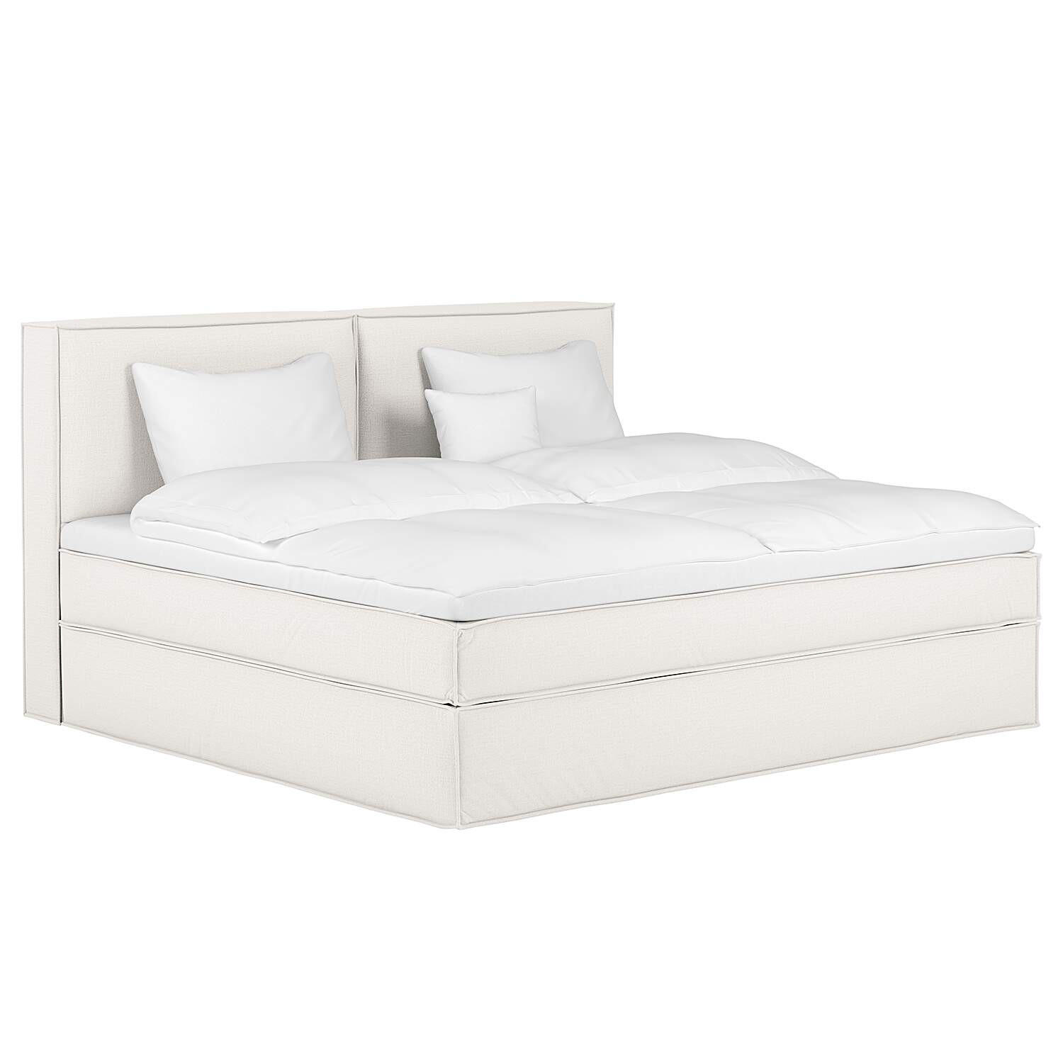 BOXSPRINGBETT 240/200 cm  in Creme  - Creme, Design, Textil (240/200cm) - home24