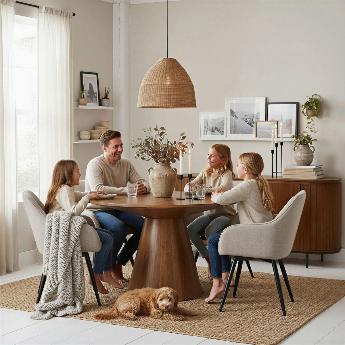 SIDEBOARD  170/80/45 cm  - Schwarz/Naturfarben, Design, Holz/Metall (170/80/45cm) - MID.YOU