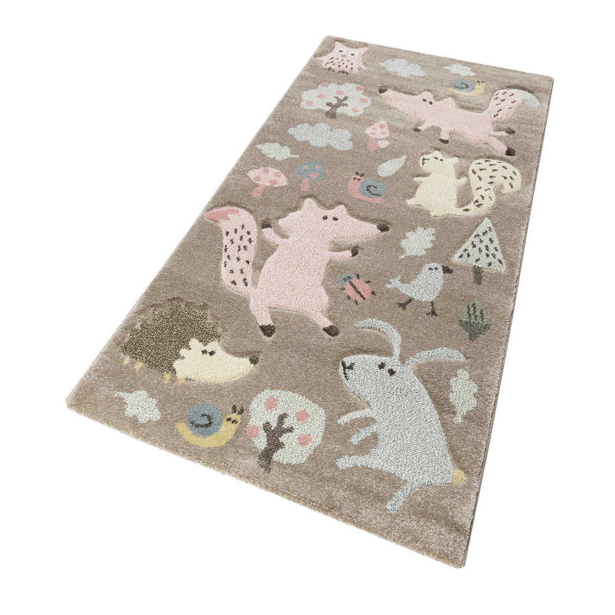 KINDERTEPPICH 133/200 cm Forest Tier  - Taupe, Trend, Textil (133/200cm) - Sigikid