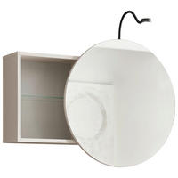 ZRKADLOVÁ SKRINKA, kašmírová, kašmírová, 80/60/20 cm - kašmírová, Lifestyle, kompozitné drevo/sklo (80/60/20cm) - Venda