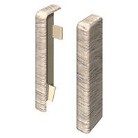 SOCKELLEISTENENDSTÜCK Grau, Eschefarben  - Eschefarben/Grau, KONVENTIONELL, Kunststoff (2.2/2.2/5.9cm) - Egger Holzwerkstoffe