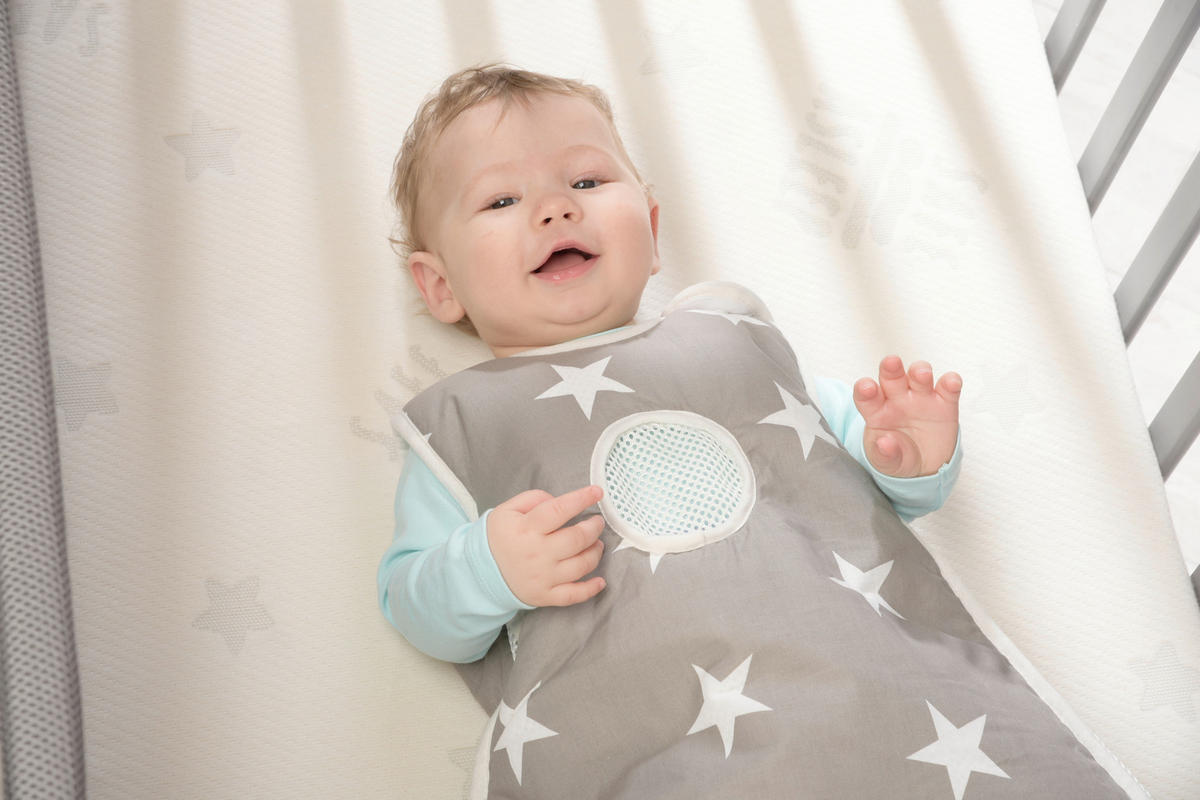 BEISTELLBETT roba Little Stars  - Taupe/Grau, Basics, Holzwerkstoff/Textil (66/79,5/126cm) - Roba