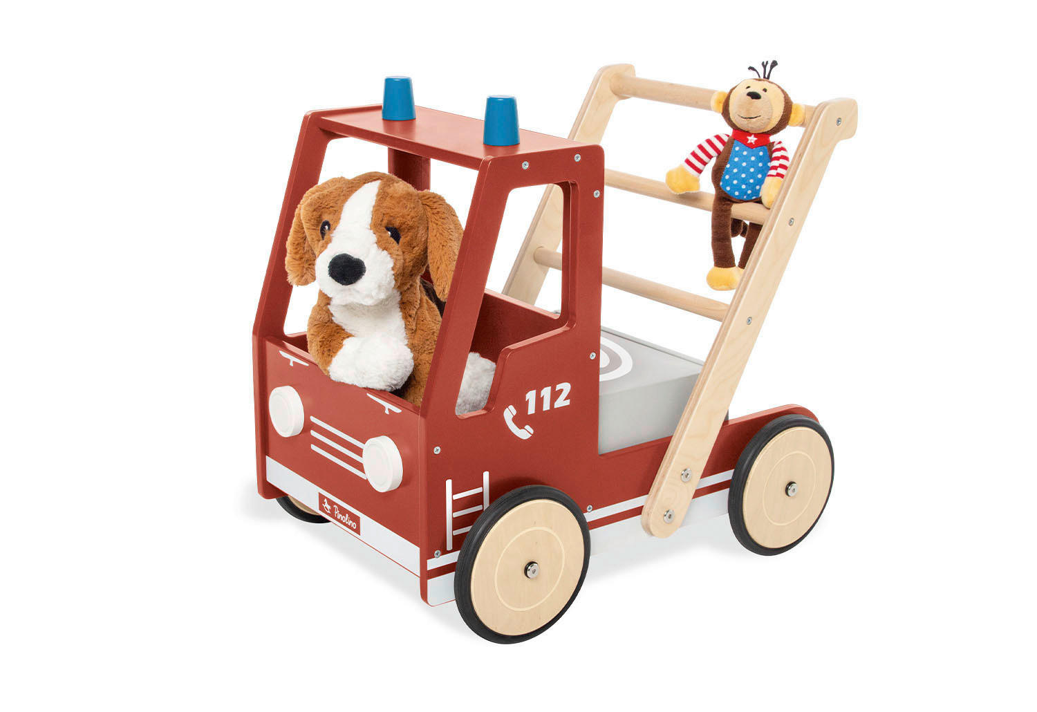 LAUFLERNWAGEN - Multicolor, Basics, Holzwerkstoff (54/38/48cm) - Pinolino